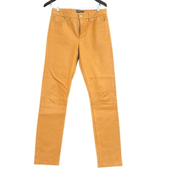 Polo NWOT Sz.6 Lambskin leather jeans by Ralph Lauren - Picture 1 of 15